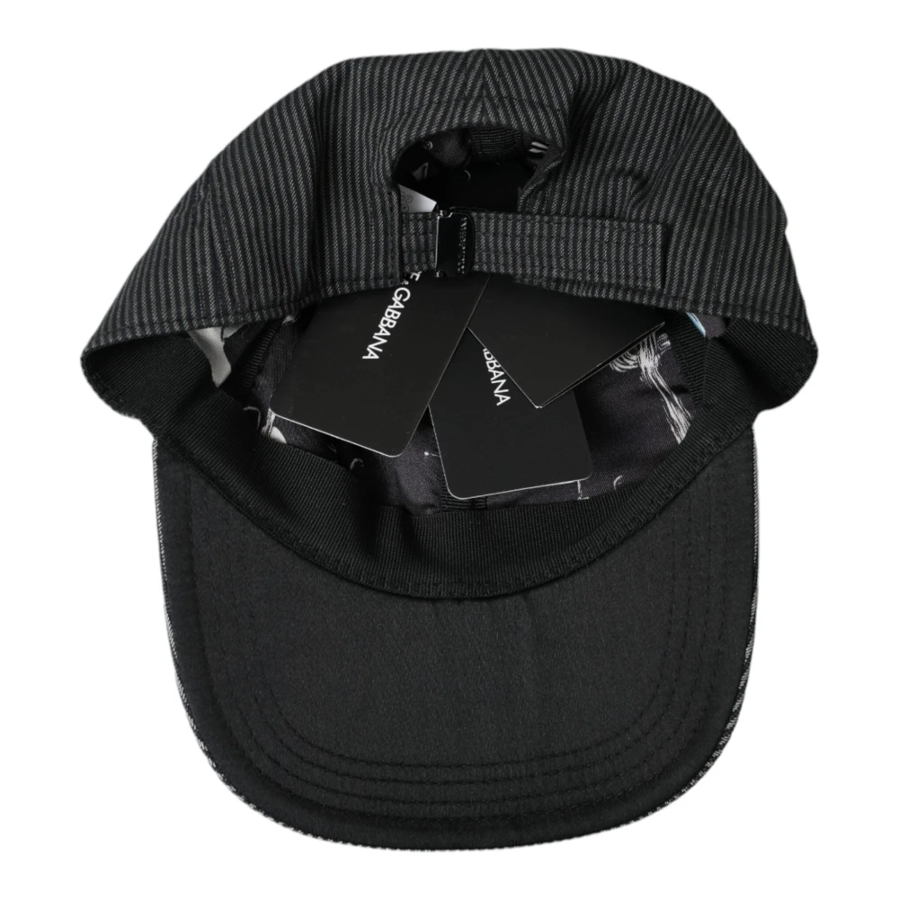 Dolce & Gabbana Zwart Logo Baseball Cap Black Heren