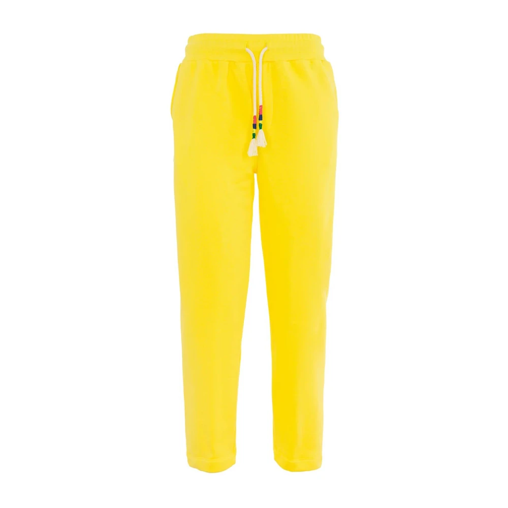 Suns Gele katoenen broek voor vrouwen Yellow Dames