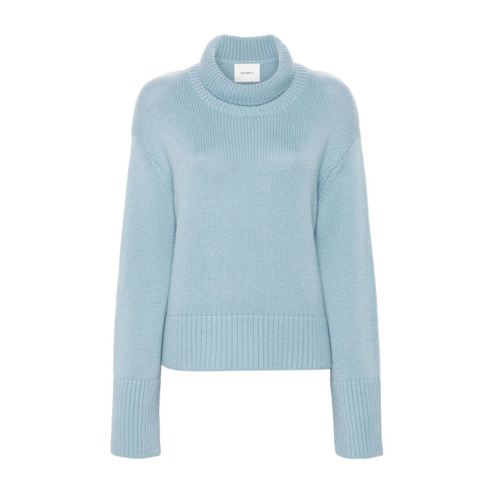 Lisa Yang Poederblauwe Fleur Sweater Blue Dames