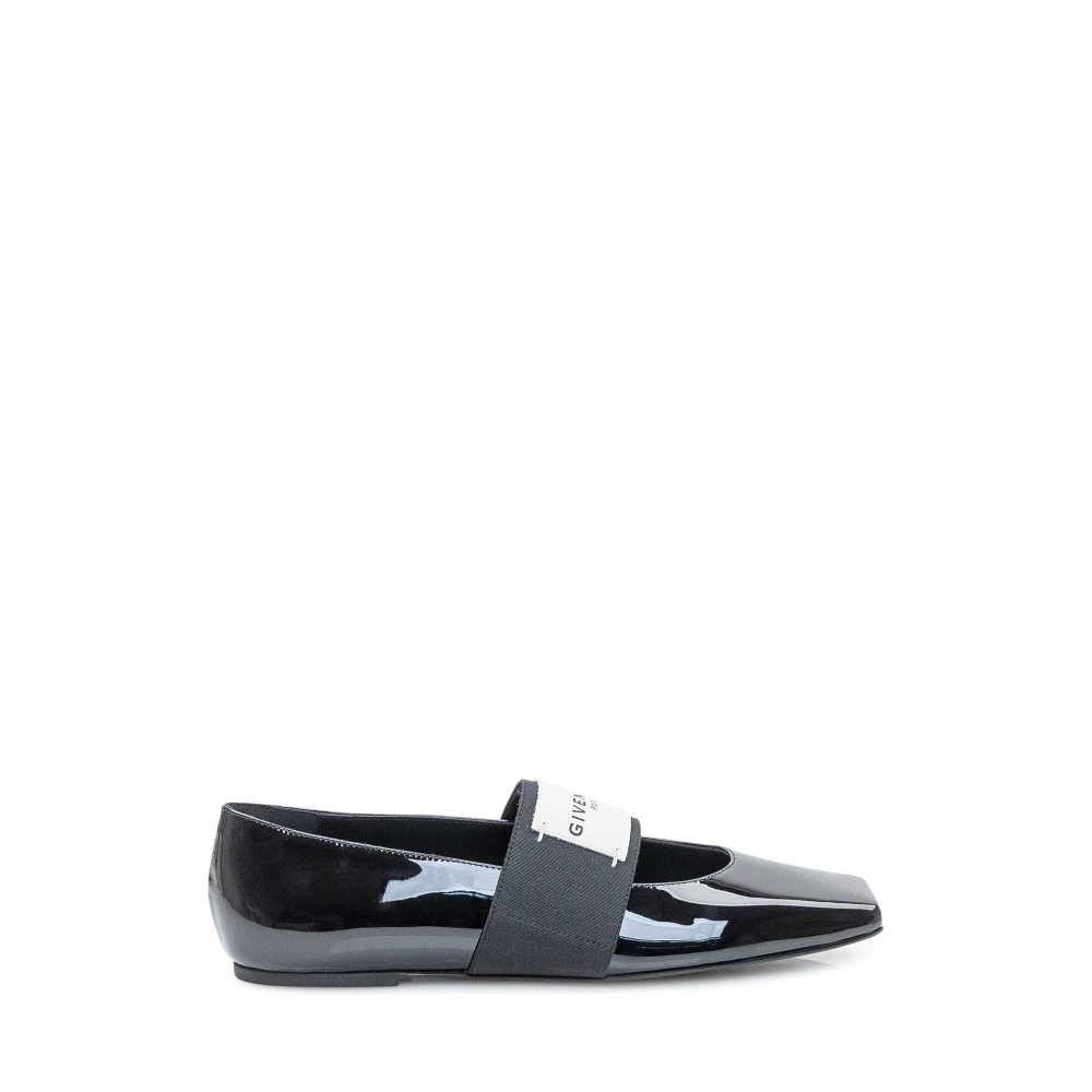 Givenchy Women's Black Sliced Square Ballerinas