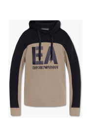 Hoodie med logotyp
