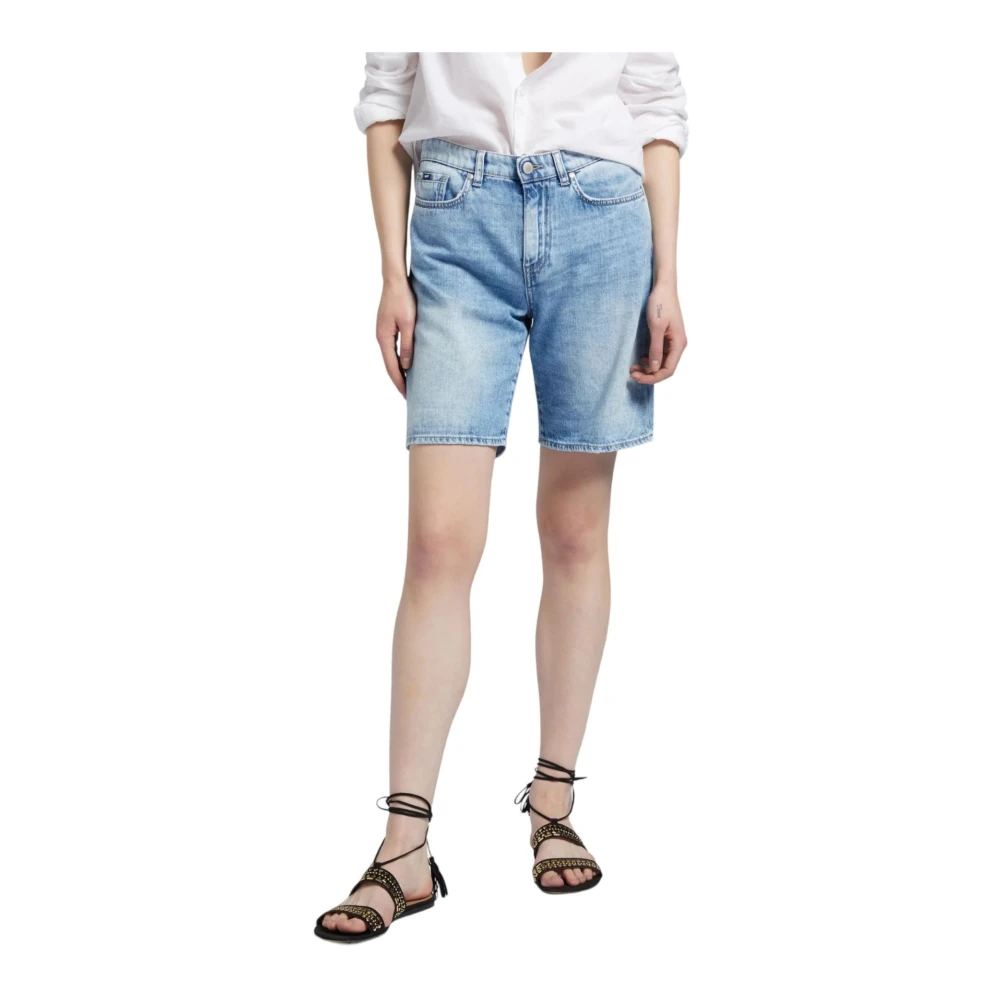 GAS Bermuda Shorts voor Heren Blue Dames