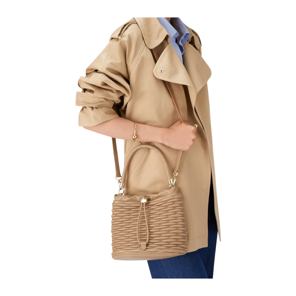 Furla Mini Bucket Tas Woestijnstijl Brown Dames