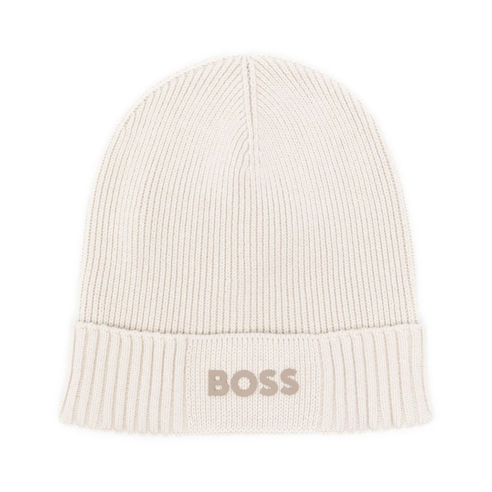 Hugo Boss Beige Ronde Kroon Omslagmuts Beige Heren