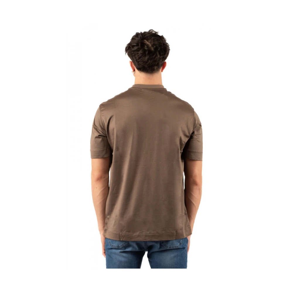 Emporio Armani Stijlvol T-shirt voor mannen Brown Heren