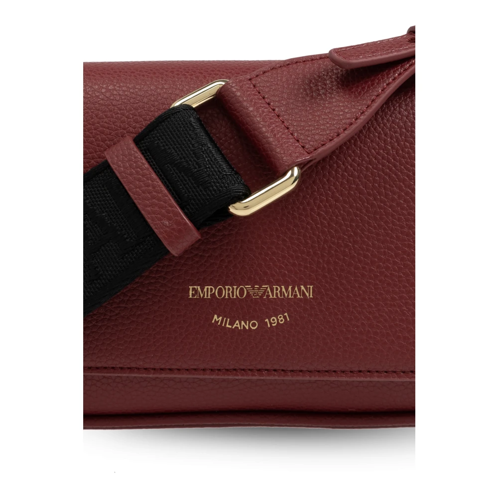 Emporio Armani Schoudertas met bedrukt logo Red Dames