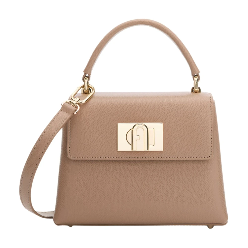 Furla Vrouw Grijs Tassen Dames, One Size, Leer, 1927 Mini Top Handle