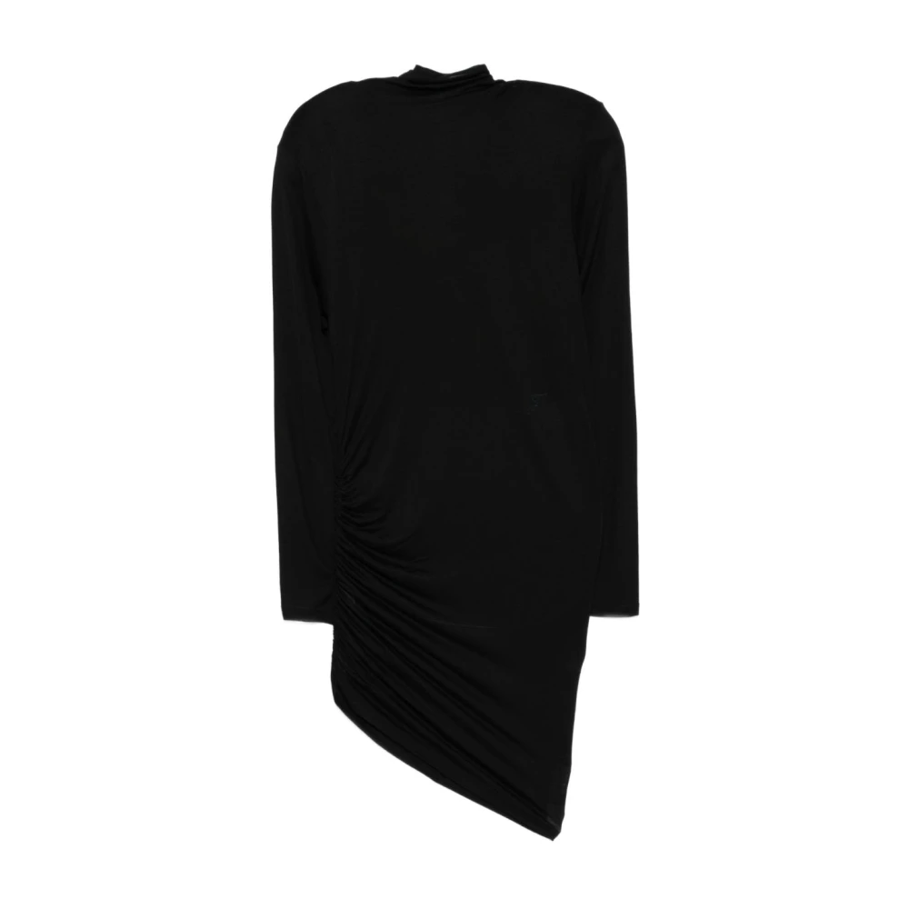 Jacquemus Black Asymmetric Hem Dress - Female - Short Dresses - L - Dresses