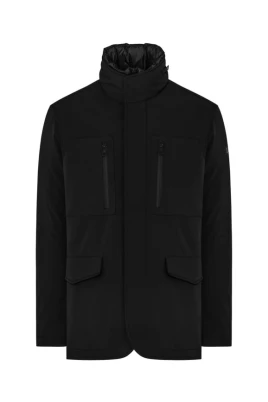 Kort parka med fickor