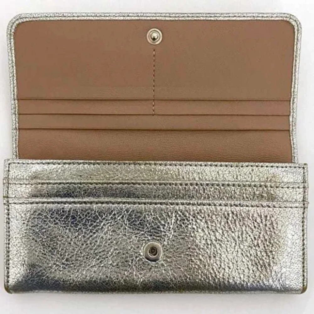 Jimmy Choo Pre-owned Leather wallets Gray Dames