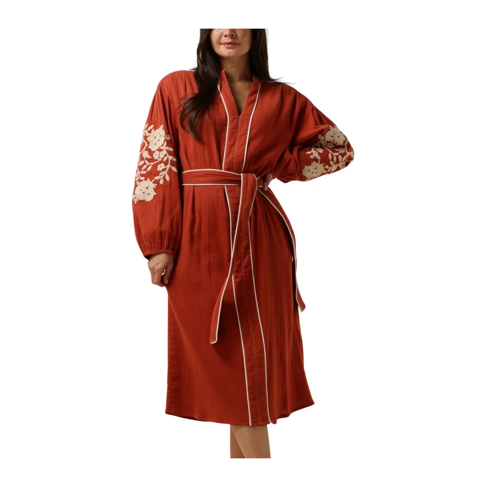 Stella Forest Rode Midi Jurk voor Dames Red Dames