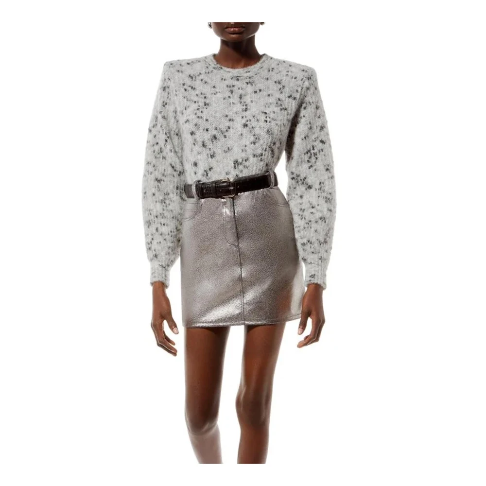 MVP wardrobe Mohair Sweaters met Ribdetails Gray Dames