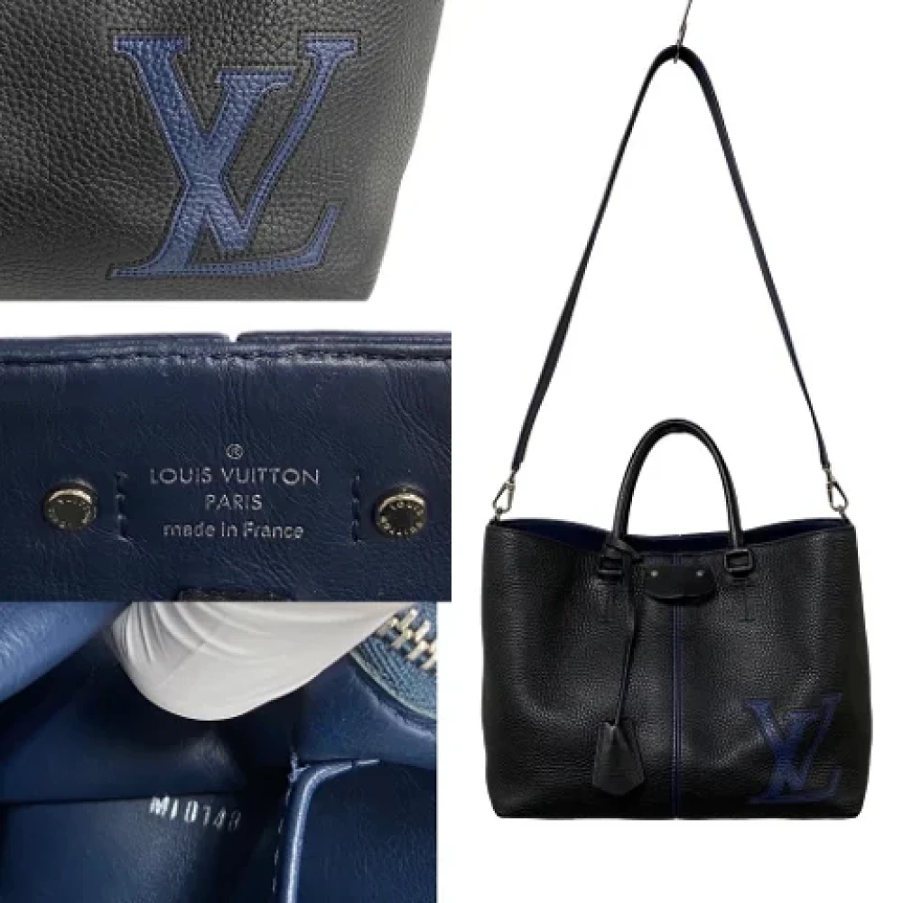 Louis Vuitton Vintage Pre-owned Leather totes Black Dames
