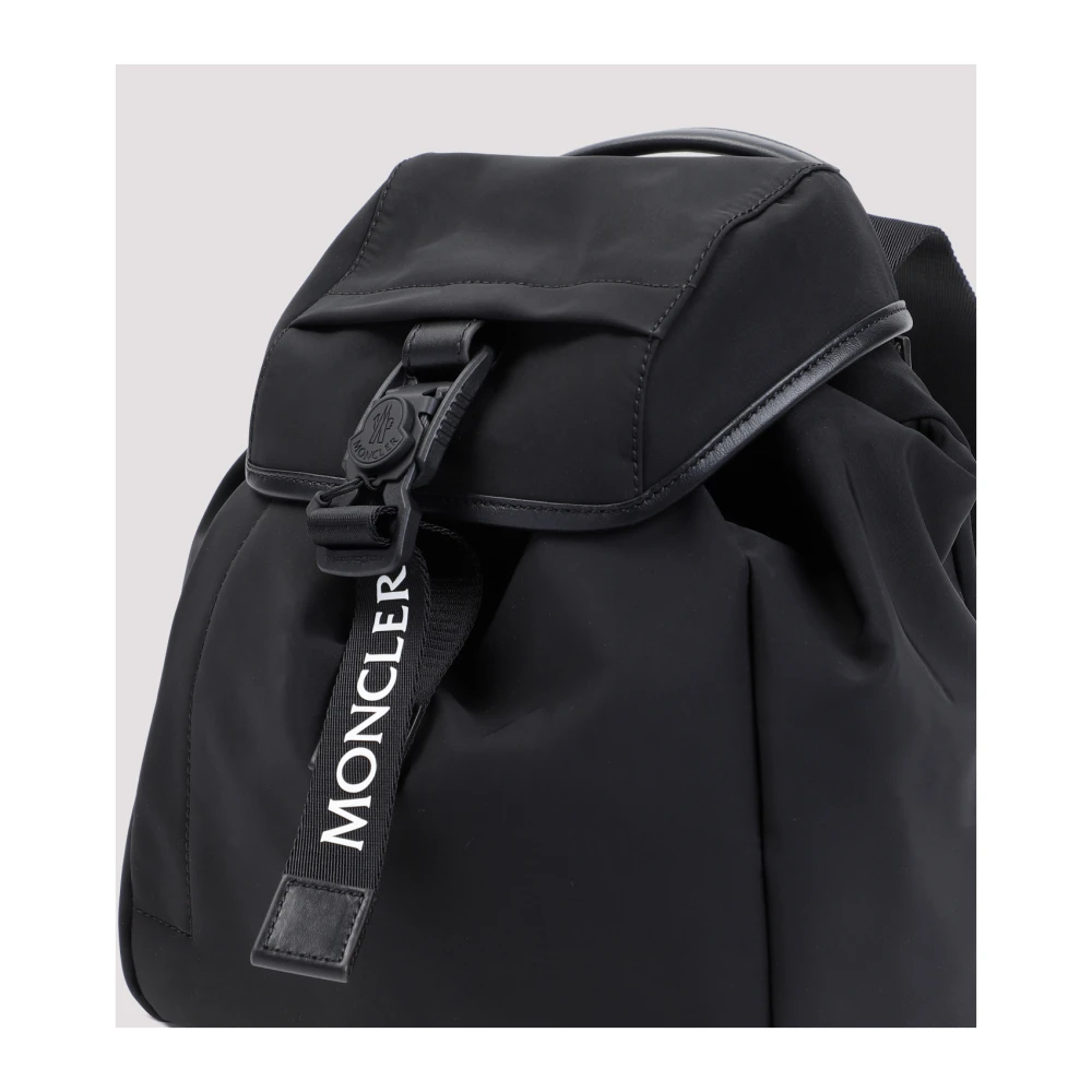 Moncler Zwarte Shopper Rugzak Black Dames