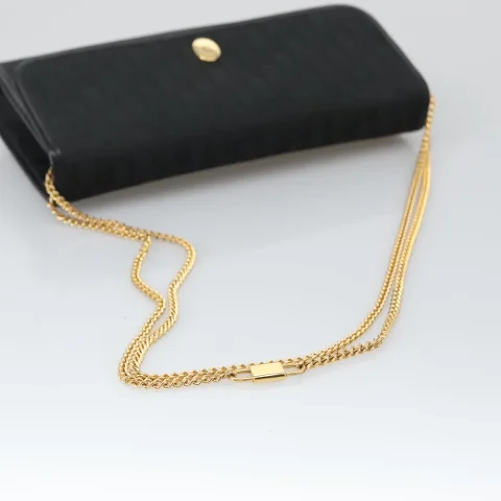 Dior Vintage Pre-owned Canvas shoulder-bags Black Dames