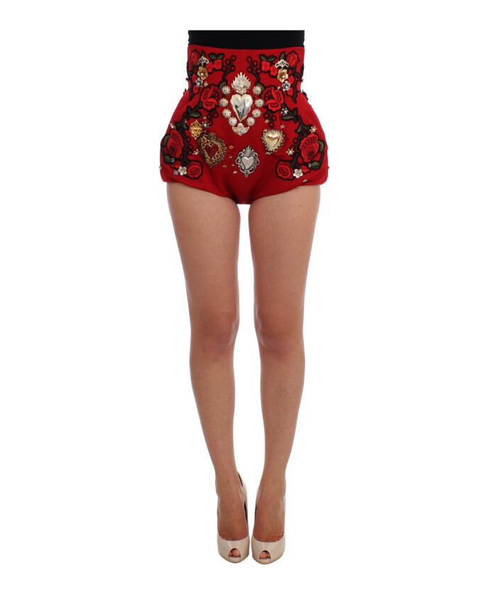 red-silk-mini-shorts-with-crystal-embellishments