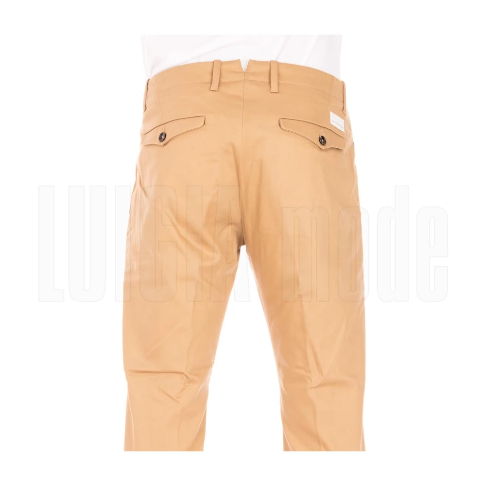 Nine In The Morning Moderne Vouw Chino's Brown Heren
