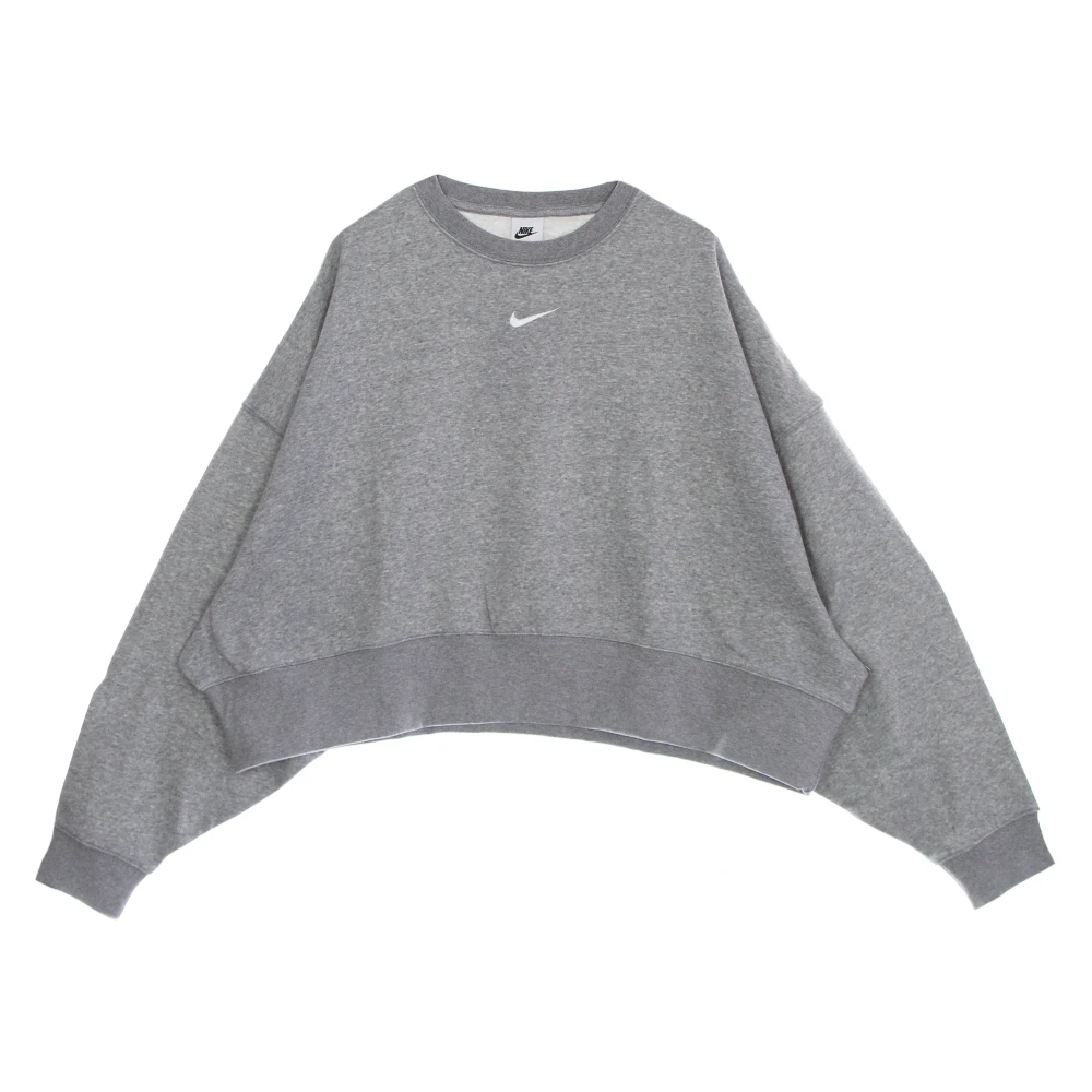 Nike Oversize Crewneck Sweatshirt Essentials Collection Gray Dames