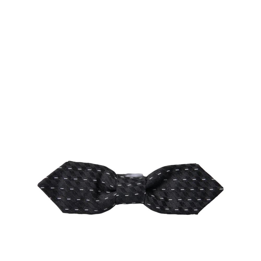 Dolce & Gabbana Zijden Strikdas Black Heren