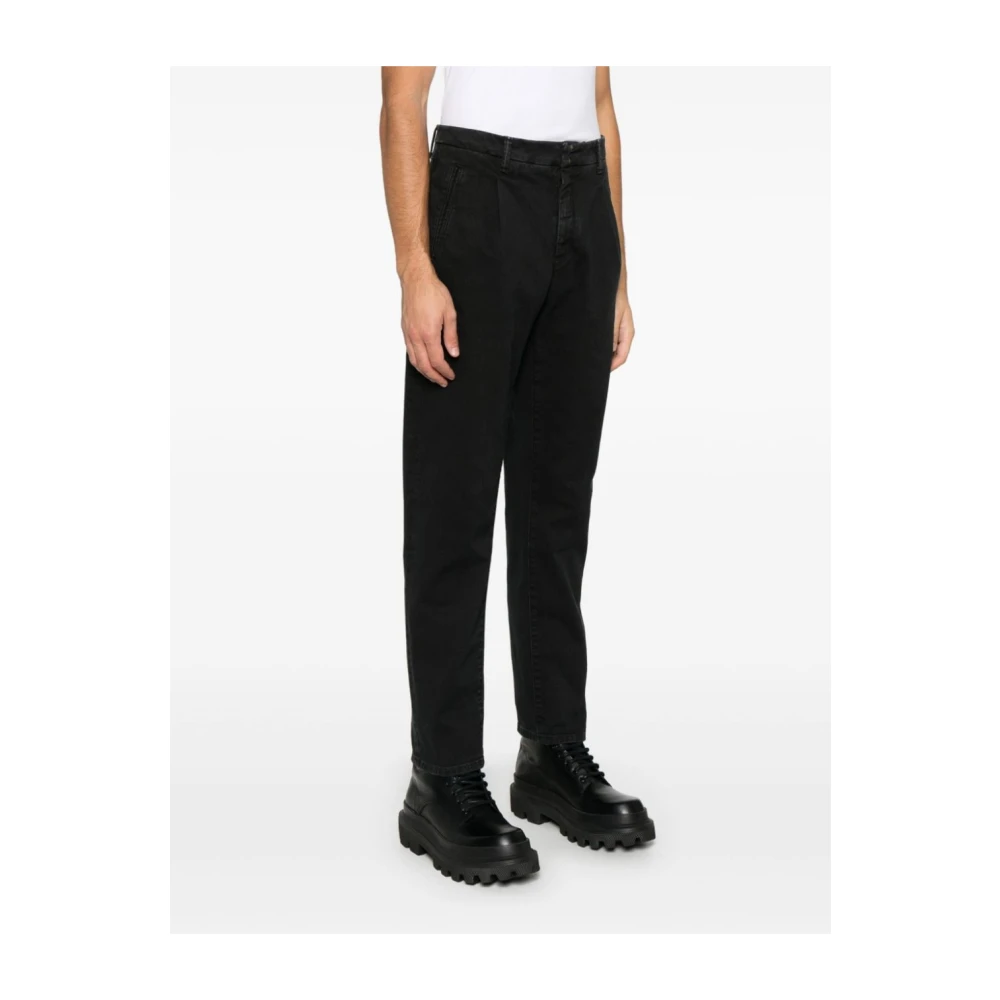 Incotex Blauwe Denim Tapered Leg Jeans Blue Heren