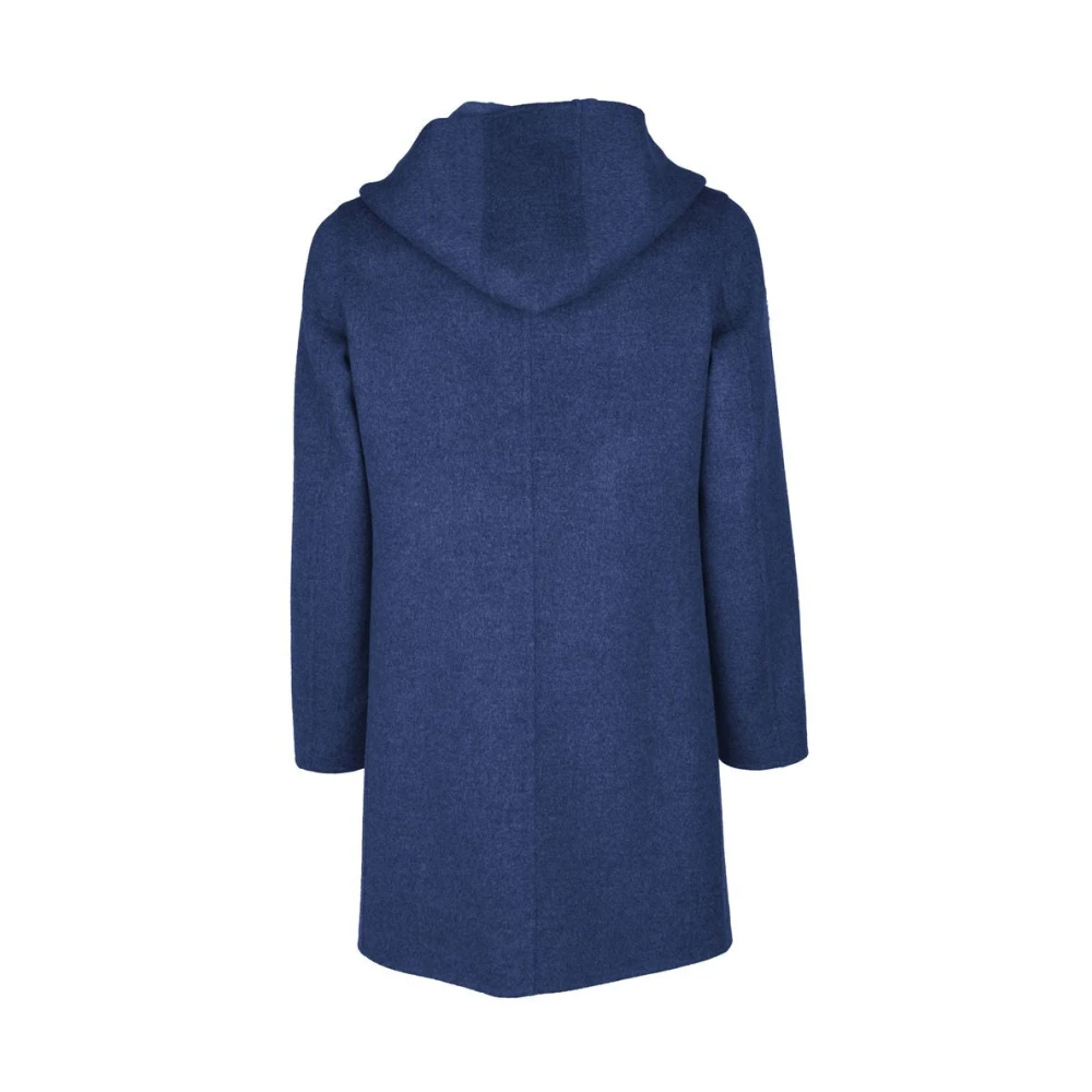 Made in Italia Blauwe wollen jas met Loro Piana-stof Blue Heren