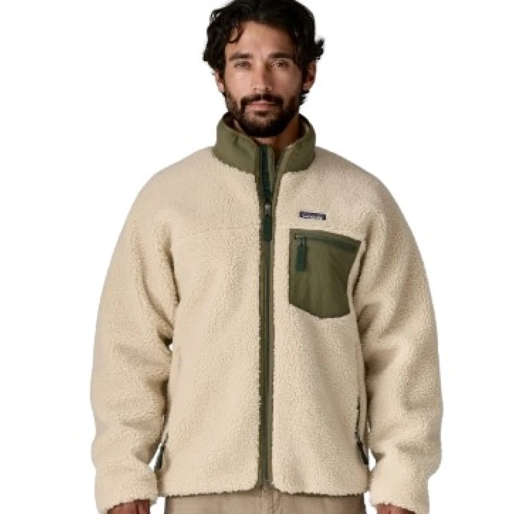 Patagonia Beige Fleece Jackets, Male, S, Classic Retro-X Jacket Fleece