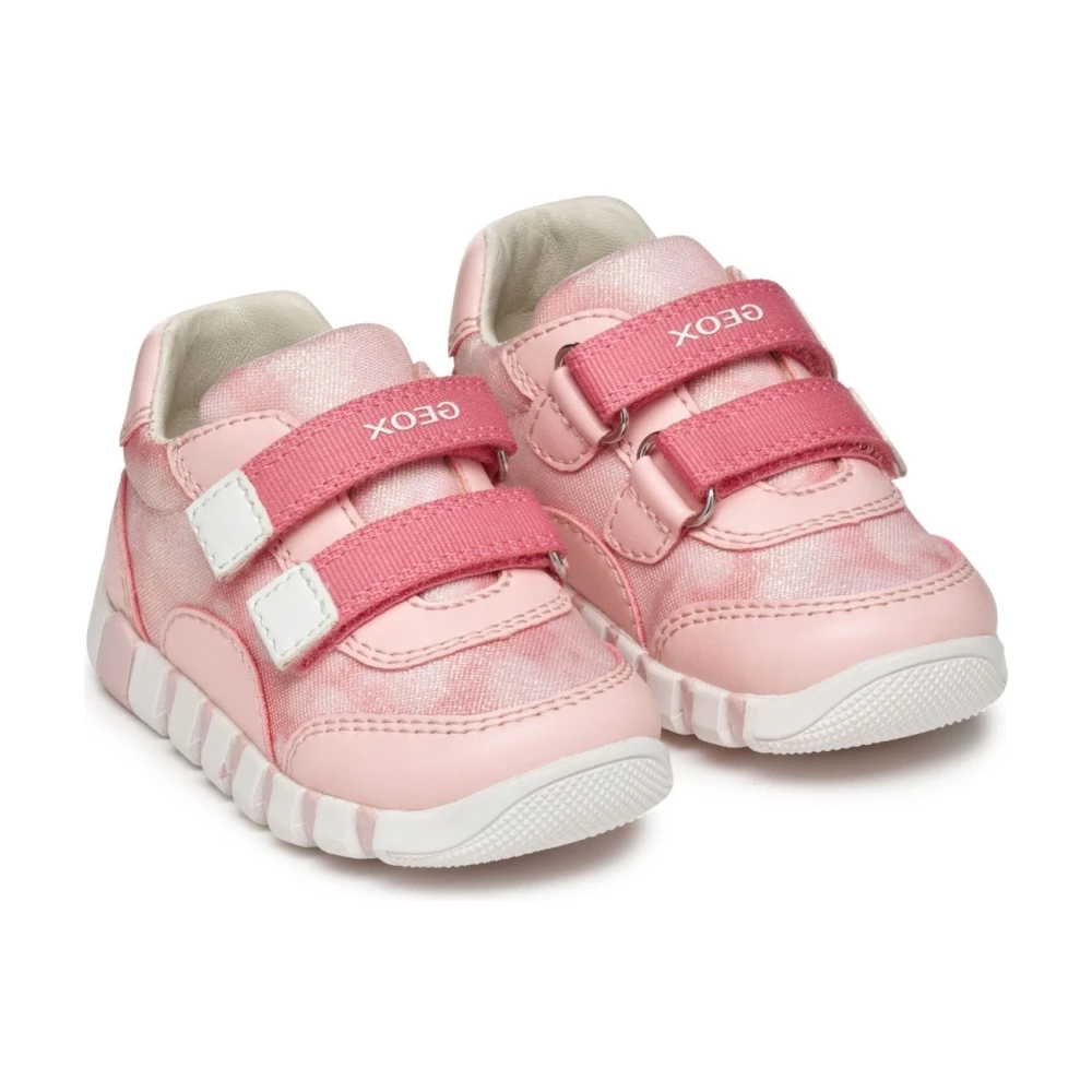Geox Girls Pink Iupidoo G. A Trainers - Kids Sneakers - 23 Eu - Kids