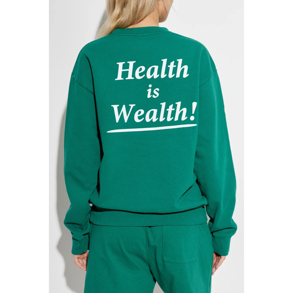 Sporty & Rich Sweatshirt uit de Health Is Wealth collectie Green Unisex