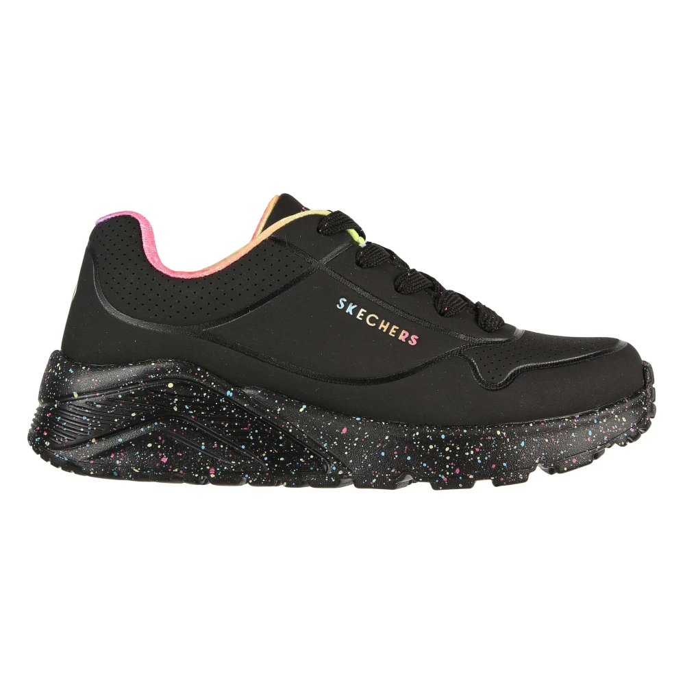 Skechers Uno Lite Rainbow Speckle Sneakers för Barn Black, Flicka