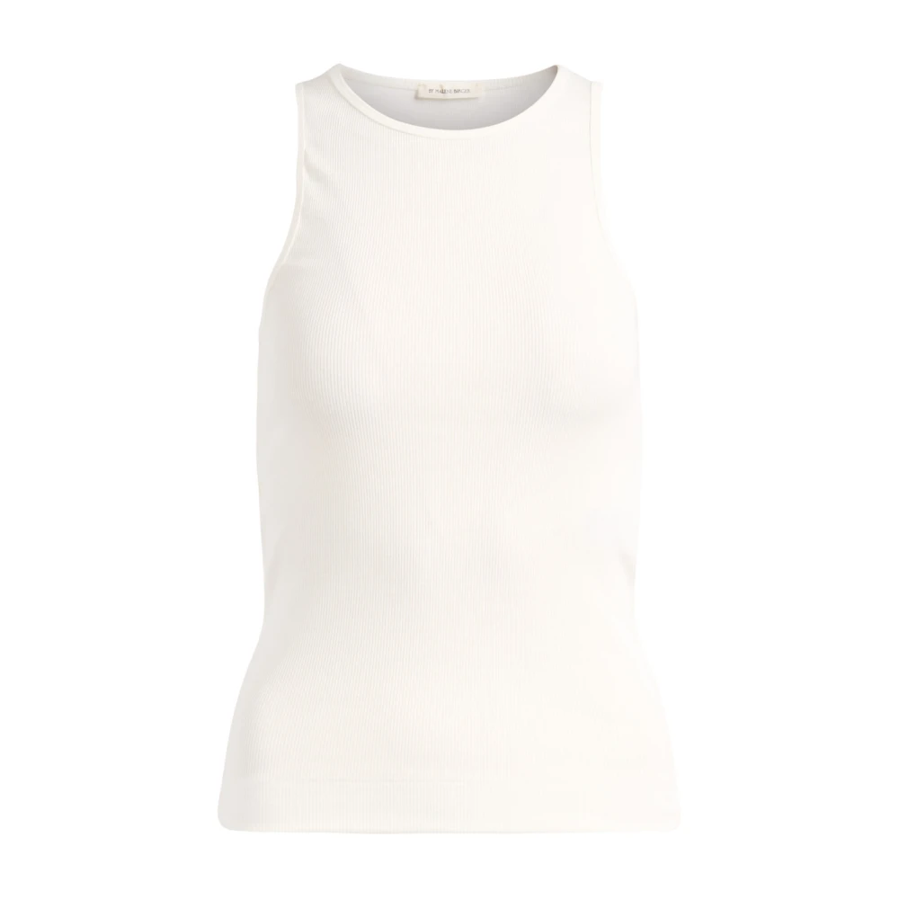 By Malene Birger Women's White Amani Top - Sleeveless Tops - S - Tops