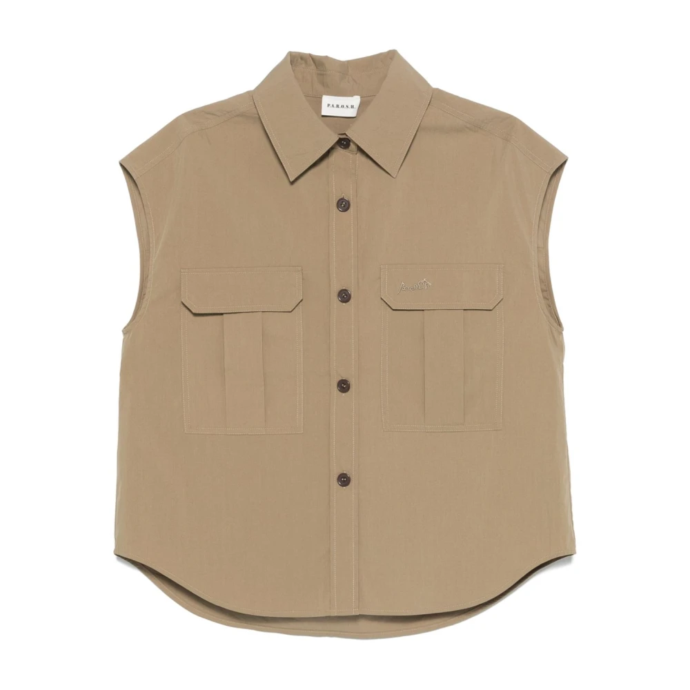 P.a.r.o.s.h. Stijlvolle overhemden voor een perfecte pasvorm Brown Dames