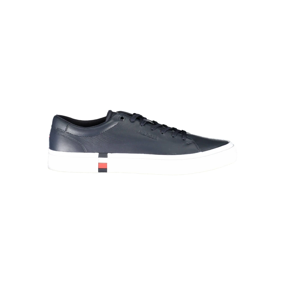 Tommy Hilfiger , Sneakers, Male, Blue, 11 Uk, Blue Sporty Lace-Up Trainers With Logo
