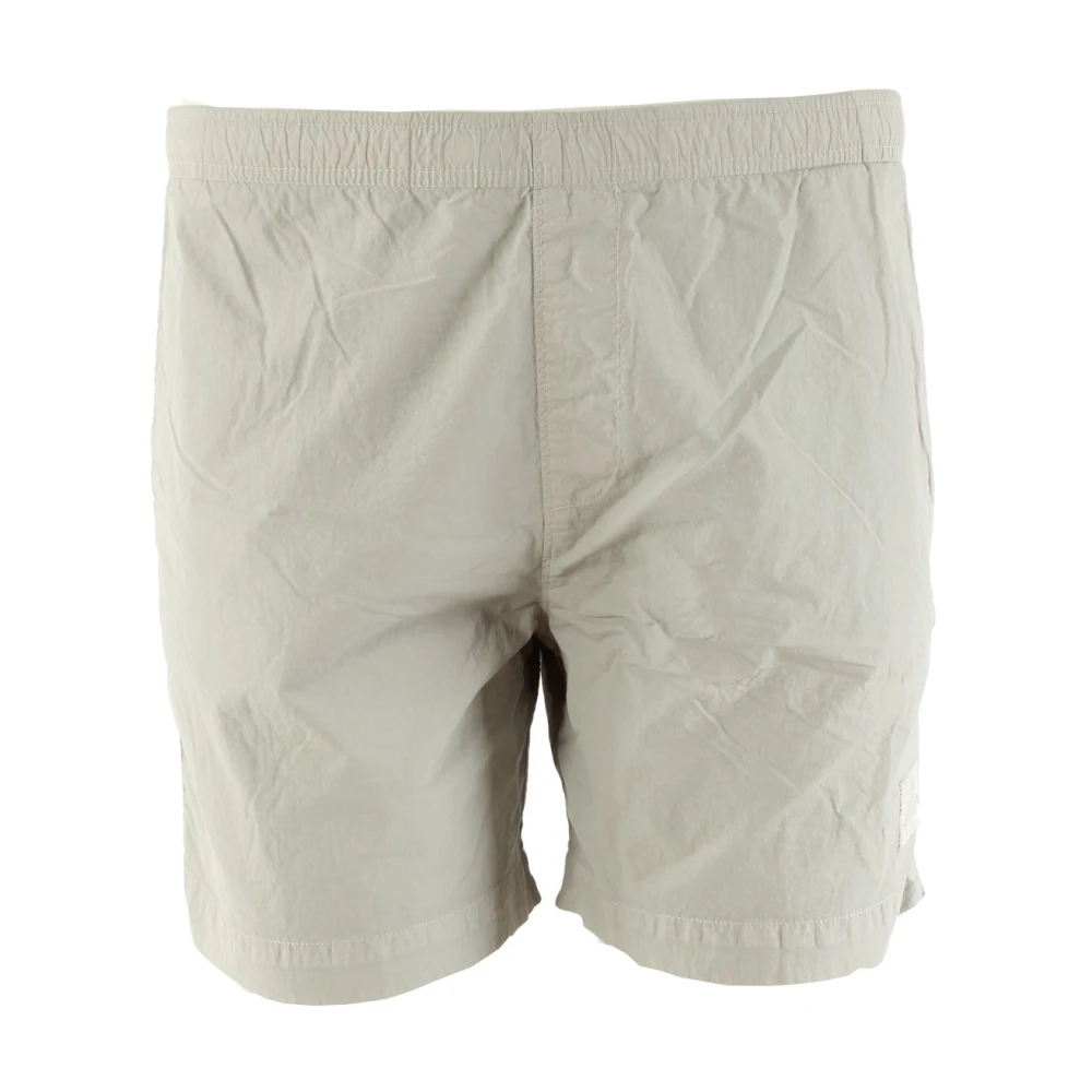 C.p. Company Men's Gray Casual Shorts, S, Nylon Swim Shorts