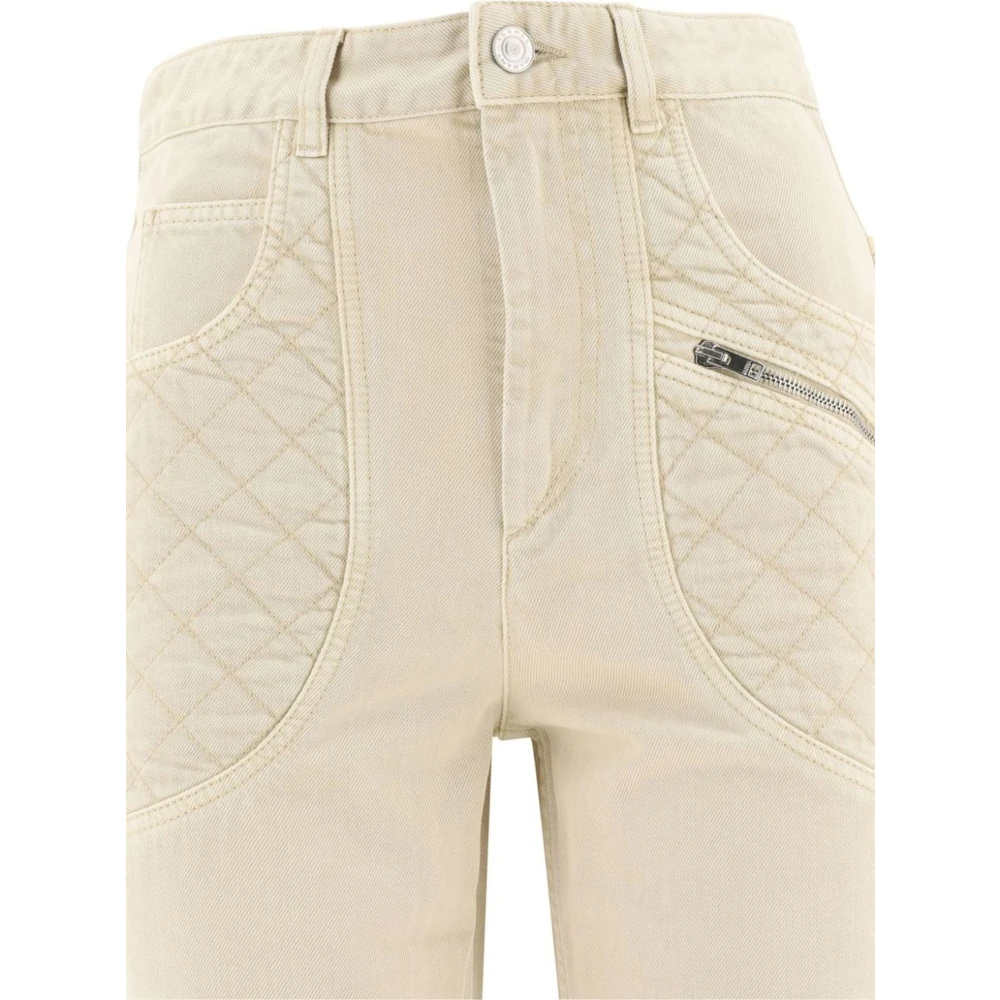 Isabel marant Beige Cassandre Denim Jeans Beige Dames