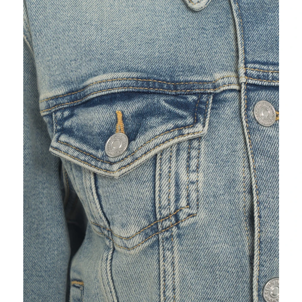 7 For All Mankind Vintage Denim Jacket in Blauw Blue Dames