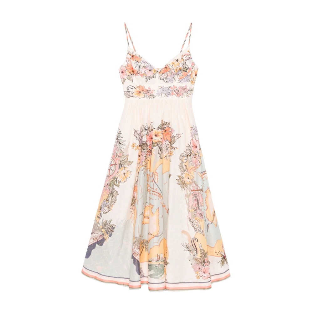 Zimmermann Multicolor Jurk voor Vrouwen Ss25 Multicolor Dames