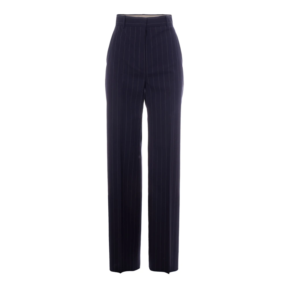Max Mara Studio Blue Wide Trousers, Female, 2XS, Enfasi Trousers