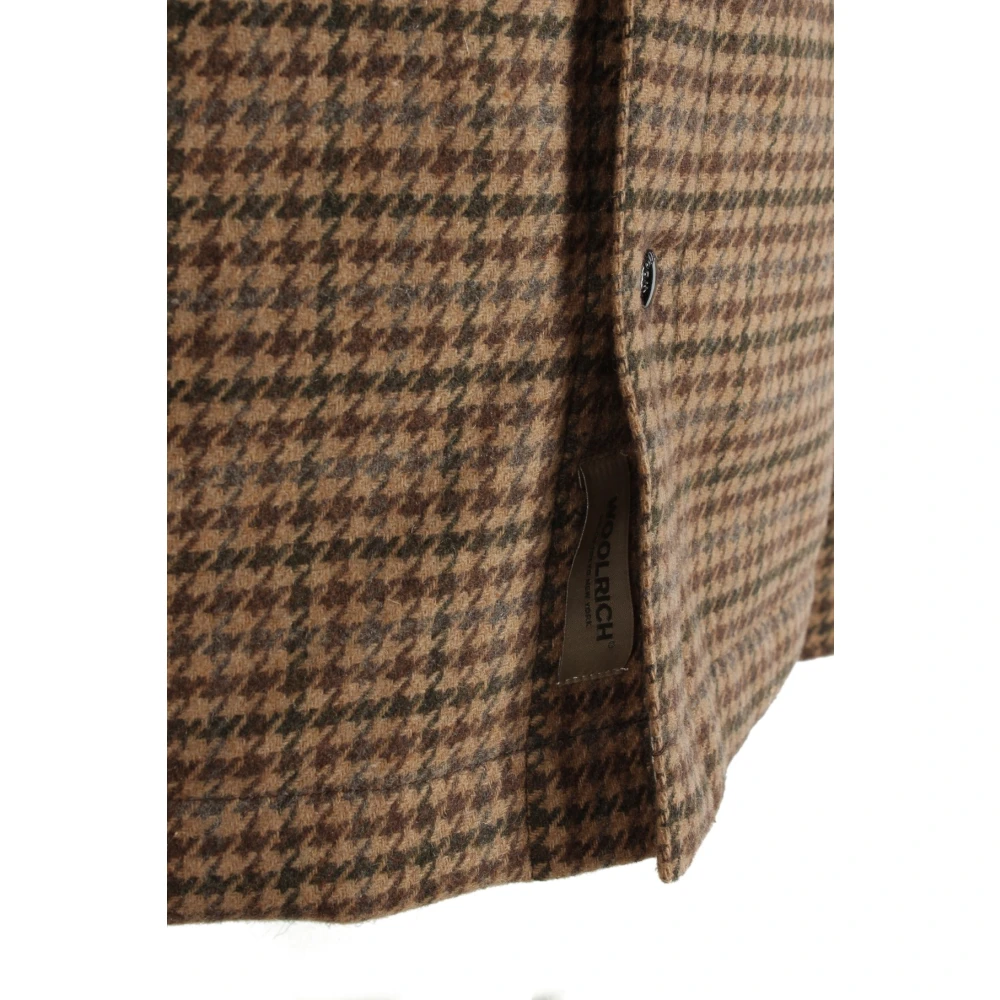 Woolrich Bruine Wolruitjas voor Mannen Brown Heren