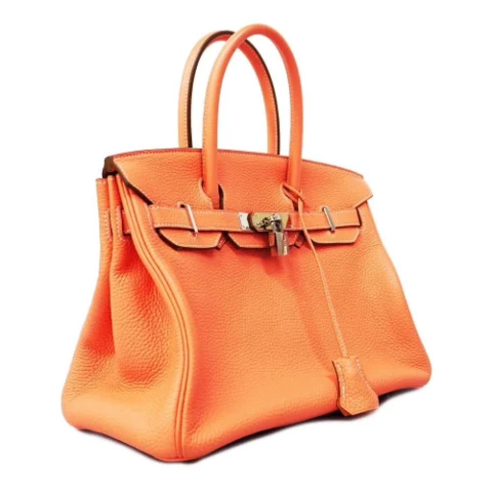 Hermès Vintage Pre-owned Leather hermes-bags Orange Dames