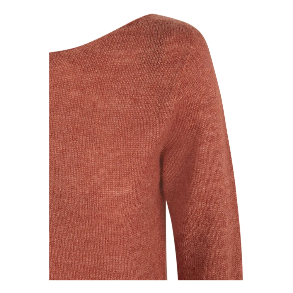 Cortana Alpaca Cashmere Silk Zalm Trui Red Dames