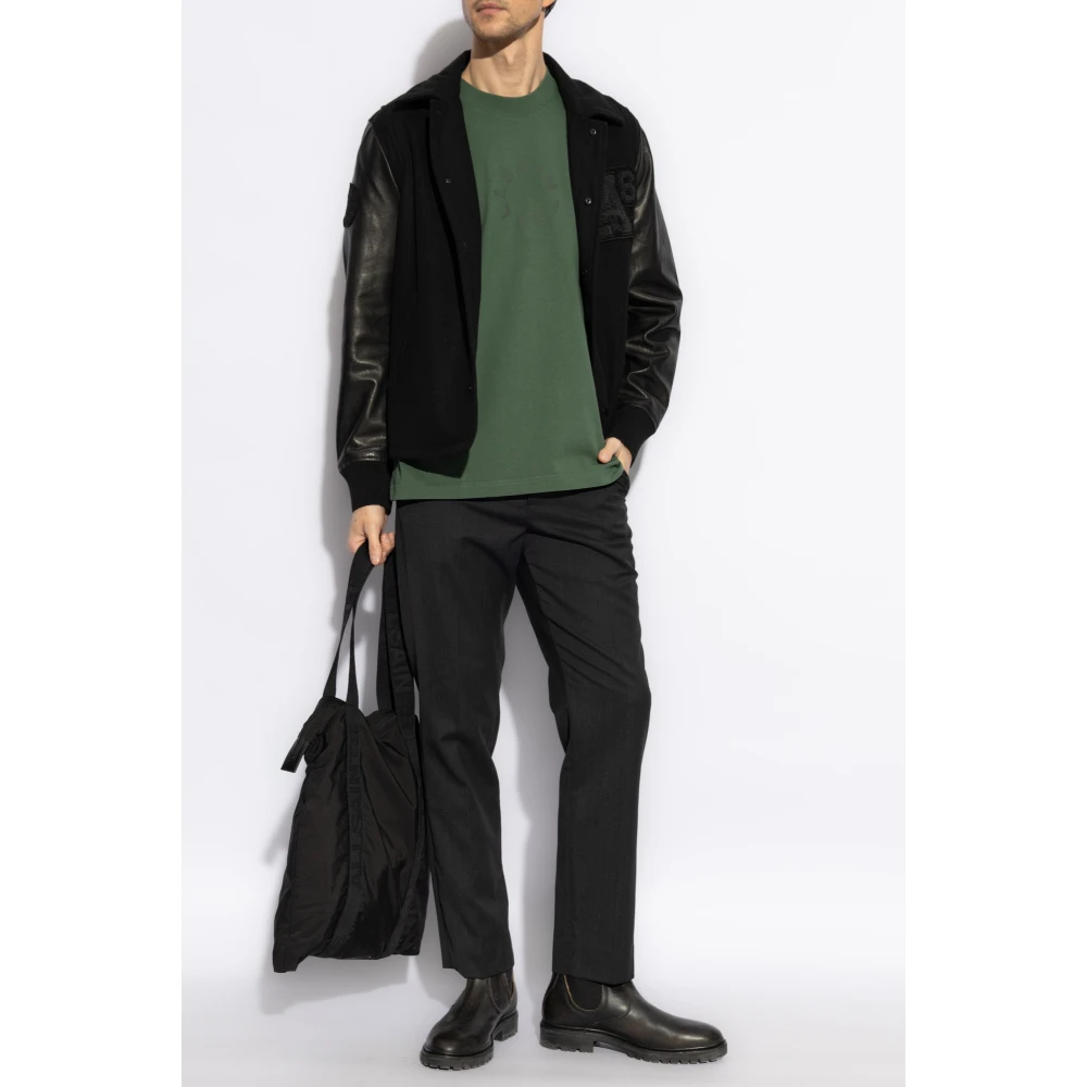 AllSaints Tierra Oversized T-Shirt Green Heren