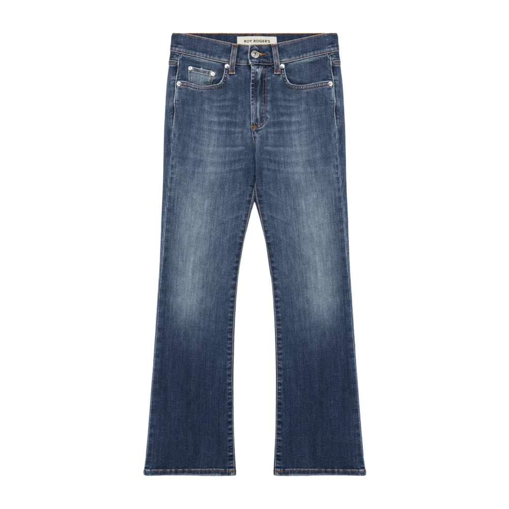 Roy Roger's Zandra Bootcut Jeans in Medium Wassing Blue Dames