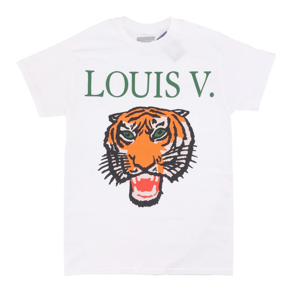 Market Tiger Tee Lange Mouw T-shirt White Heren