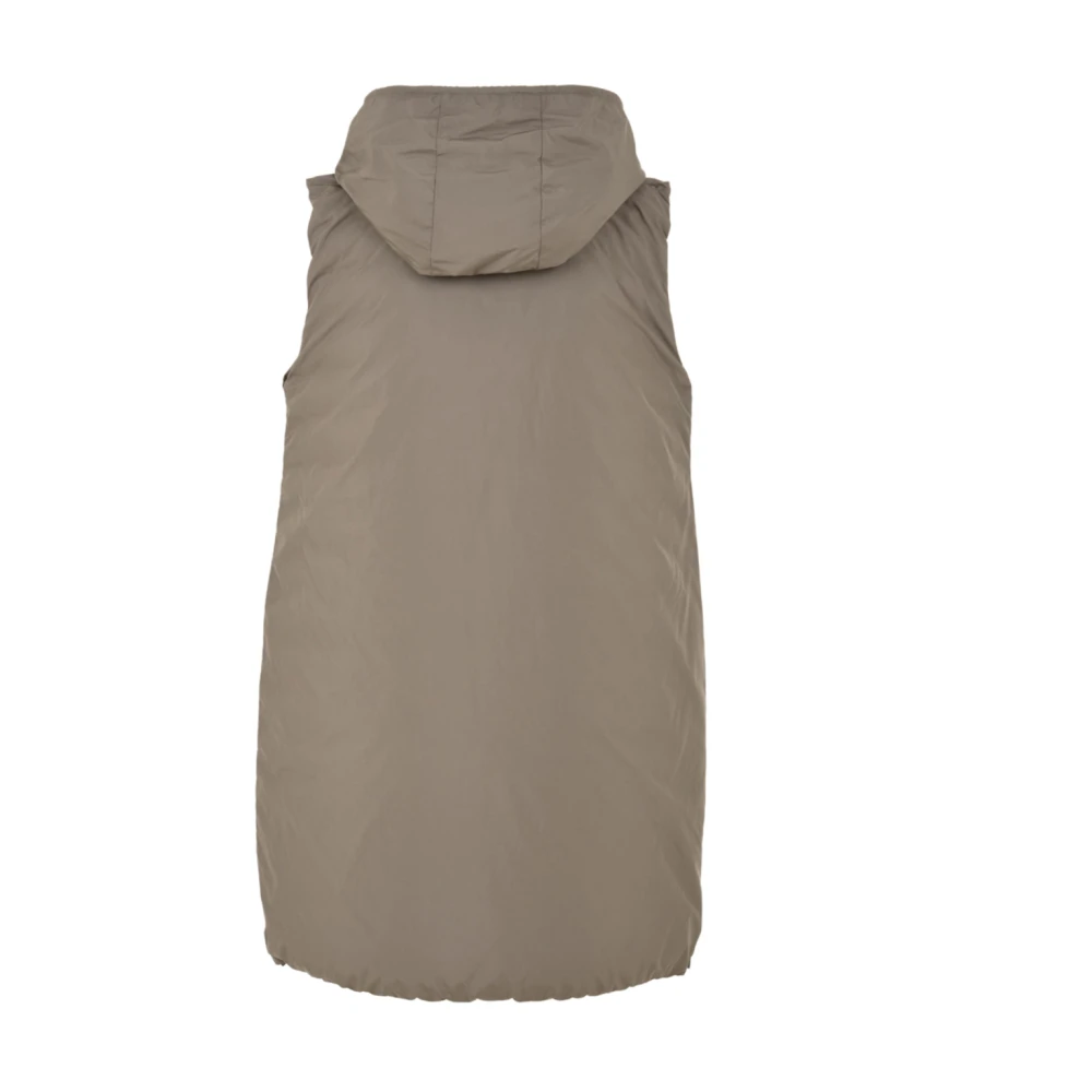 add Jas met ritssluiting en capuchon Brown Dames