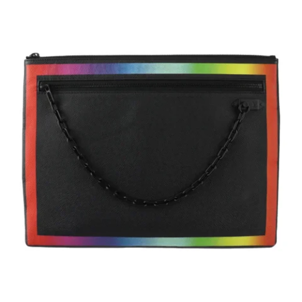 Louis Vuitton Vintage Pre-owned Fabric clutches Black Dames