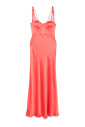 robe-rose-corail-a-encolure-coeur