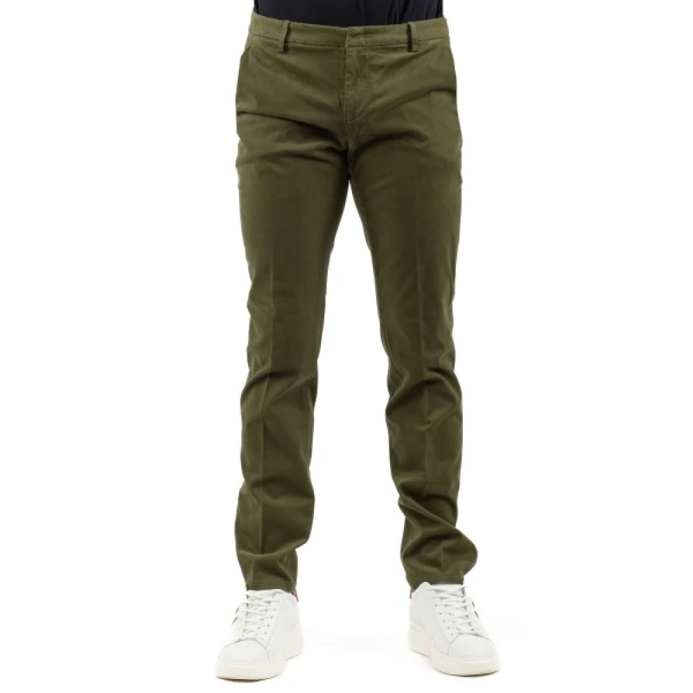 Dondup Hombre Verde Pantalones, Talla: W35