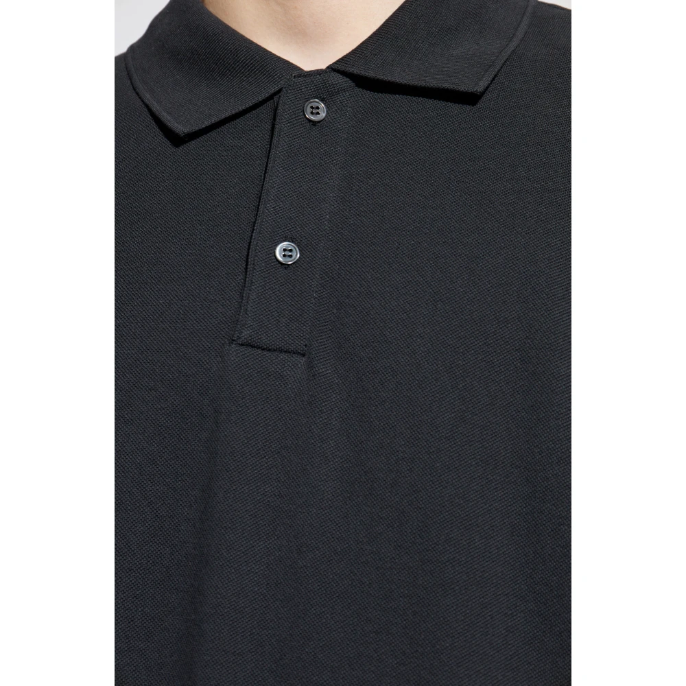 Comme des Garçons Polo met asymmetrische zoom Black Heren