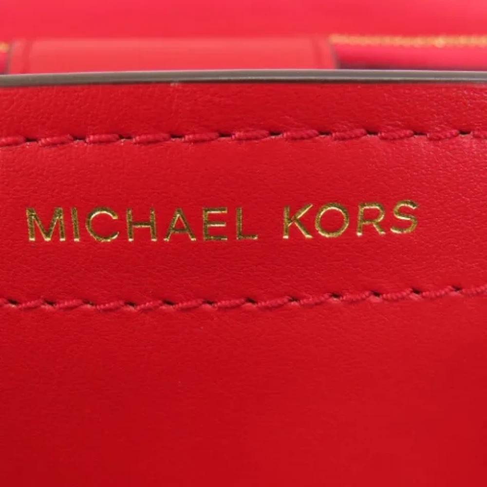 Michael Kors Pre-owned Leather handbags Red Dames