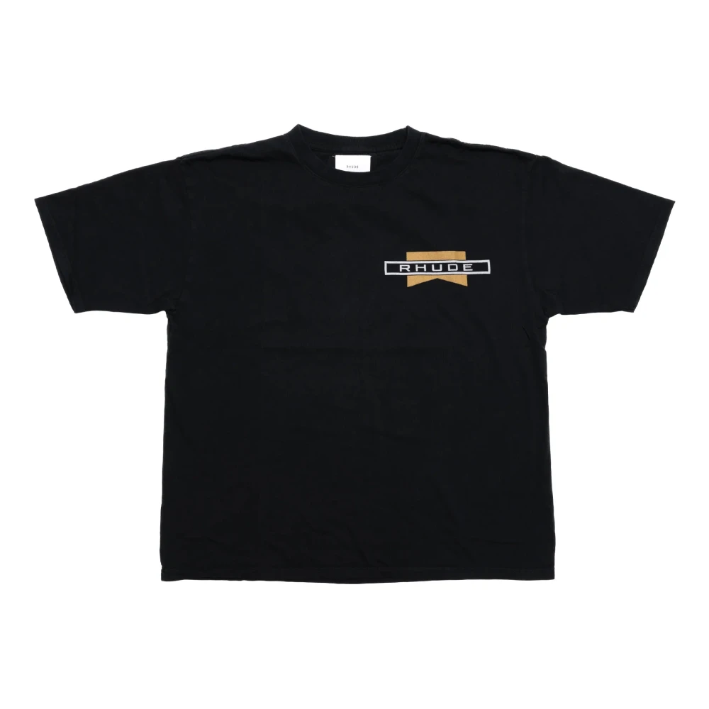 Rhude Gedurfd Zwart Grafisch T-shirt Black Heren